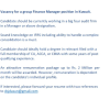 Finance Manager | Kuwait Job Vacancies for Sri Lankan