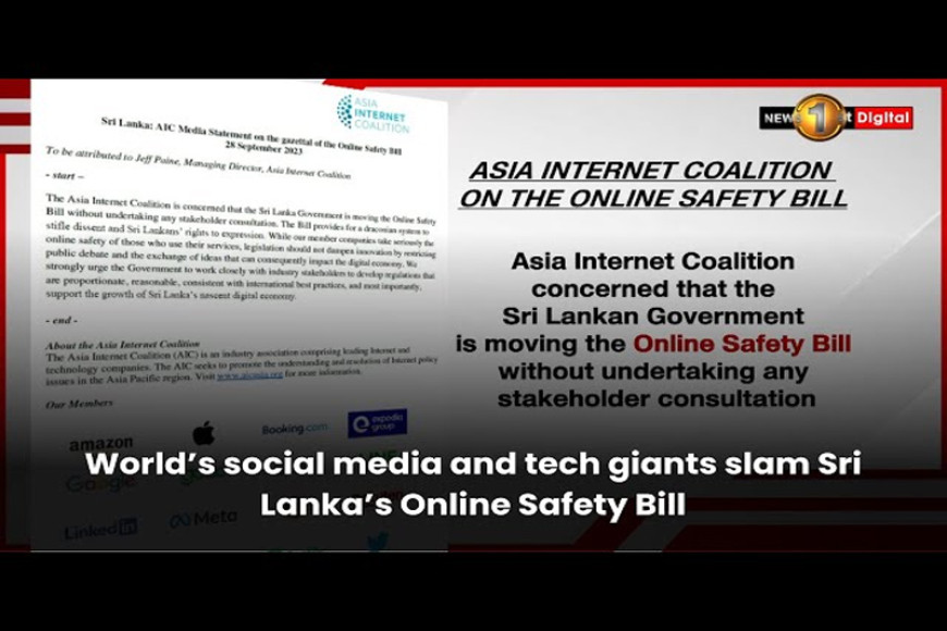 World’s social media and tech giants slam Sri Lanka’s Online Safety Bill