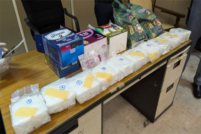 Passenger arrested with over 10kg of ‘Ice’ drugs at BIA