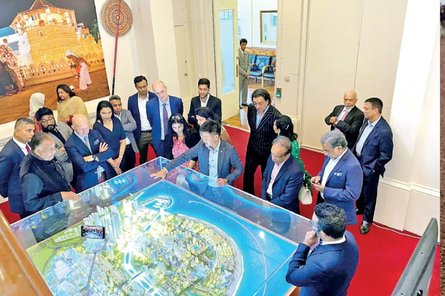 First ever Replica of the Colombo Port City unveils in London