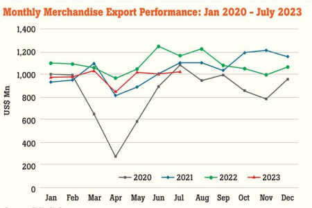 Apparel exports lead decline in July merchandise exports