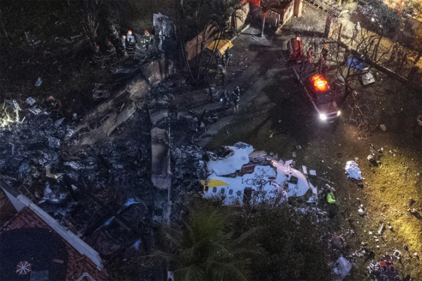 Plane crash in Brazil’s São Paulo state kills all 61 on board