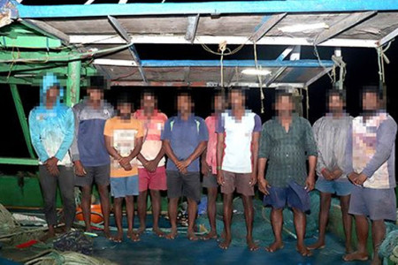 10 Indian fishermen held for poaching in Sri Lankan waters off Point Pedro