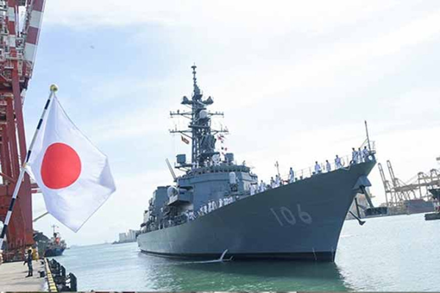 Japan’s destroyer Samidare arrives at Colombo Port