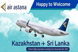 Air Astana launches four direct flights between Kazakhstan and Colombo