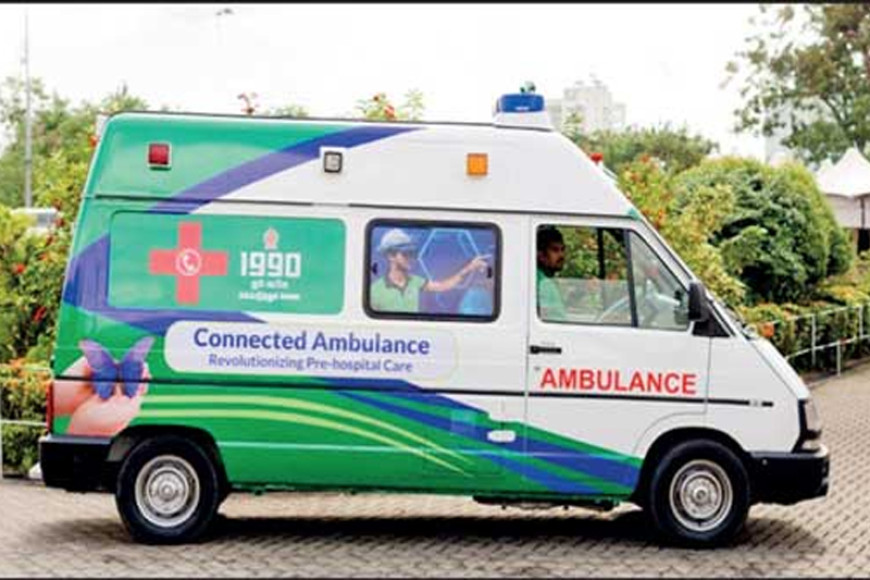 1990 Suwa Seriya Connected Ambulance powered by AI in Asia first