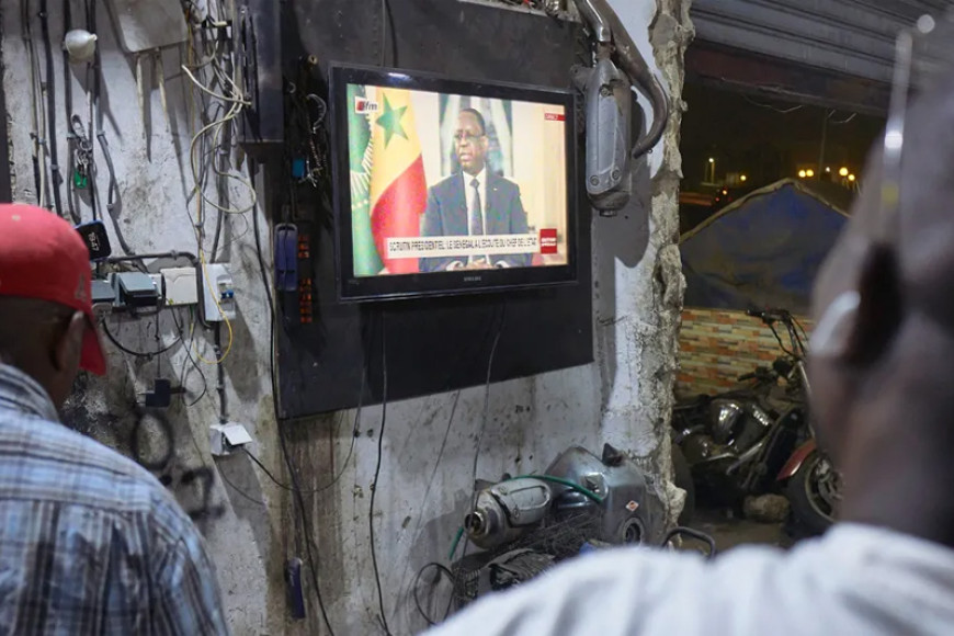 Senegal's President Sall agrees to step down in April but sets no poll date