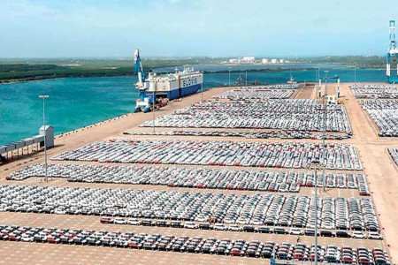 Hambantota Port handles 700,000 Vehicles in transshipment,